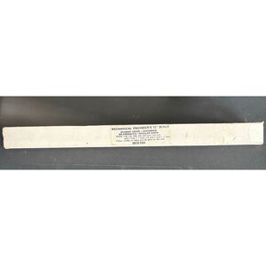 Teledyne 38CS-56A 11 Triangular Wooden Drafting Ruler